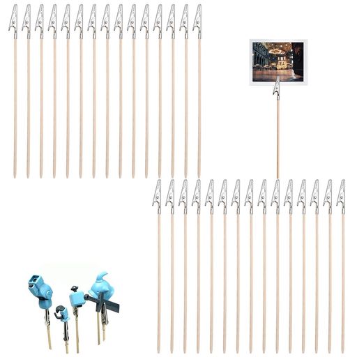 塗装棒ワニ口クリップ塗装ブース手持ち手棒30本入プラモデルワニ口クリップパーツホビー用塗装用具組み..