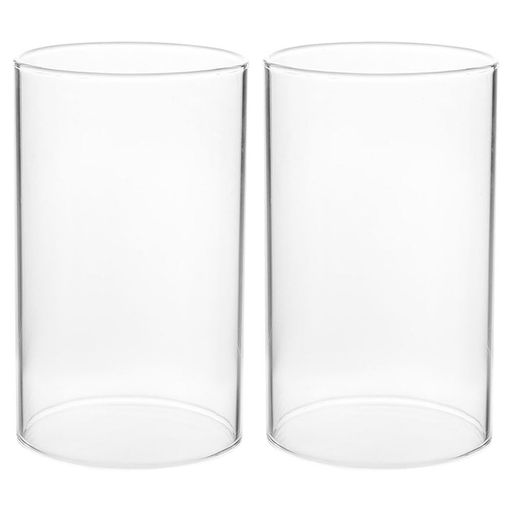 Frcolorキャンドルホルダー2個7x15cm燭台透明ガラスキャンドルスタンドローソク立て蝋燭立てインテリアろうそく立てロマンチック雰囲気キャンドルグラスホルダー