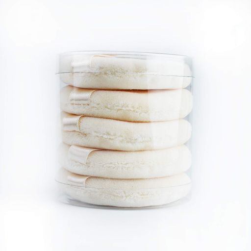 イージーパウダーベルベットパフ70mmフェイス&ボディ用パウダーパフ(5点)(アイボリー)