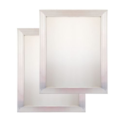 YLZシルクスクリーン印刷フレーム30x40cmアルミフレーム110白メッシュ(2個)