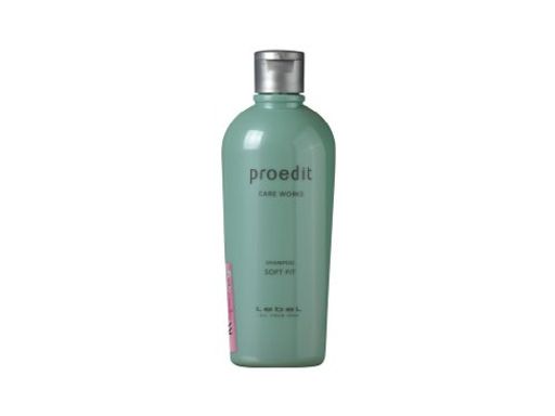 Lebel プロエディット ケアワークス シャンプー ソフトフィット 300ml 白 300ミリ...