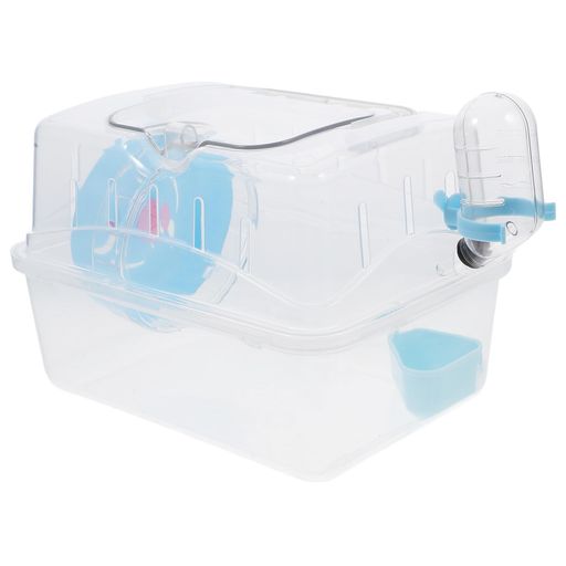 POPETPOPハムスターキャリーケースケージ持ち運びおでかけ小動物キャリーポータブルアクリルトラベルペットモルモット用ハムスターケージセット