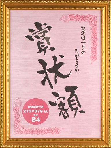 ヤマダ額縁賞状額B4金消KY359-2-3(3.0)