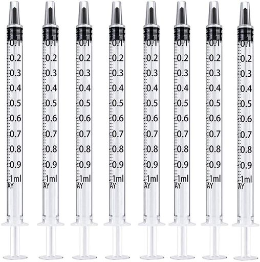 シリンジ1ml工業・ホビー用シリンジペットの給水や餌やり1ml50本セット(50)