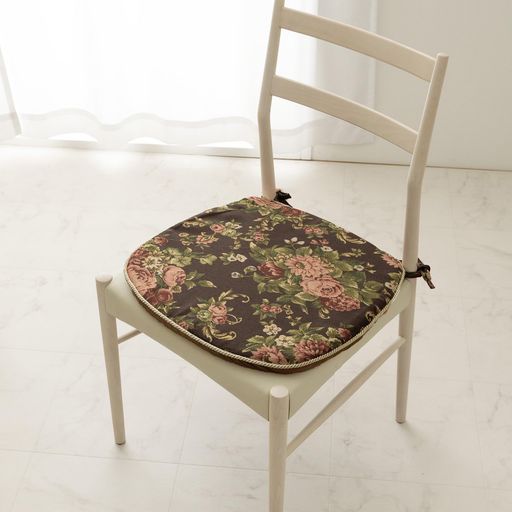 イケヒコクッション日本製オリビアバテイブラウンジャガード織約43x41cmエレガント新生活手洗い可能#1220900060391