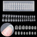 KALOLINNAネイルチップ300枚超薄自然なフィット感ネイル用DIY用クリアミディアム付け爪クリアチップ練習用セルフジェルネイル収納ケース付き(オーバル短め...