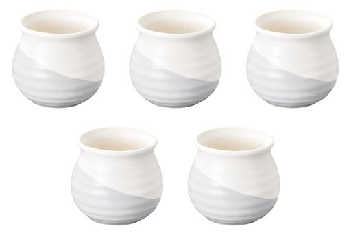 5個セット京粉引アラ入[12x12.3cm]|アラ入万古焼セトモノホンポ(Setomonohonpo)