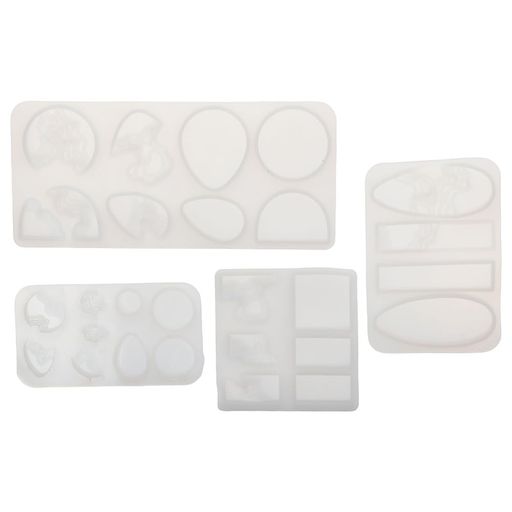 4個パックアイランドペンダント樹脂型オーシャンスタイルシリコン型樹脂鋳造型ジュエリーペンダントネ..