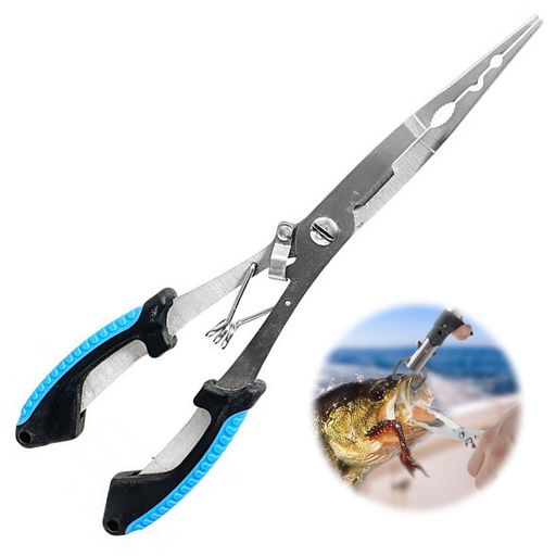 PAVIKEフィッシングプライヤー多機能釣りペンチ釣りプライヤー釣具用品、多機能ツール、持ち運びが簡単、釣り愛好家に多目的フィッシングラインカッターフィッシュコントロールプライ…