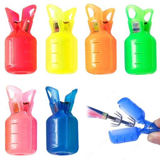 PAVIKE釣りジグルアーカバー(6色6個セット)エギホルダーイカフックプロテクターエギ用安全カバー釣りジ..