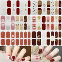 3Dネイルシール立体感初心者向け冬クリスマス6枚セットネイルチップ貼るだけ簡単操作かわいいエレガント通気性(03)