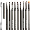 Justitジェルネイル筆ネイルブラシセットネイル筆ジェルネイルブラシジェルブラシネイルアートブラシジェルネイル絵描きブラシネイル筆セット初心者セット·...