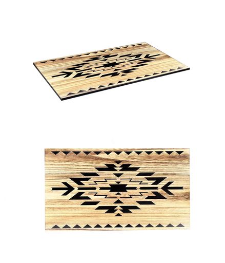 OUTDOORSHINフィールドラック天板天然木製オルテガ柄テーブルトップオリジナル天板ローテーブル簡易テ..