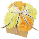 ポピー名古屋ソープフラワーシャボンフラワー造花ギフトプレゼントフラワーBOXカーネーションボックス約9cm箱付きS-111グリーン