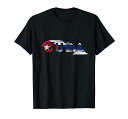 キューバの地図と旗-キューバ旅行のお土産Tシャツ