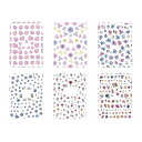 ネイルシール花ネイルシール桜紫陽花8枚セット夏向け日常使いDIYネイルアート水転写シールセルフネイルかわいいおしゃれ