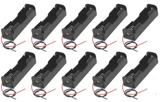 10個入り18650バッテリーホルダー電池ボックスリードハーネス付きDIY3.7V電池収納ボックス18650電池ホルダーバッテリーボックスリード線付き製造および電子機器の修理用LEDストリップに適しています 10個入り18650バッテリーホルダー電池ボックスリードハーネス付きDIY3.7V電池収納ボックス18650電池ホルダーバッテリーボックスリード線付き製造および電子機器の修理用LEDストリップに適しています
