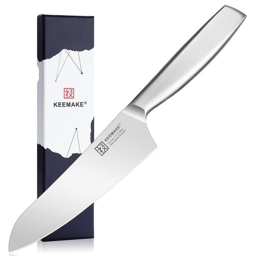 KEEMAKE三徳包丁160mmステンレス食洗機対応万能料理多機能左利き肉切り菜切り魚キッチン用品プレゼント..