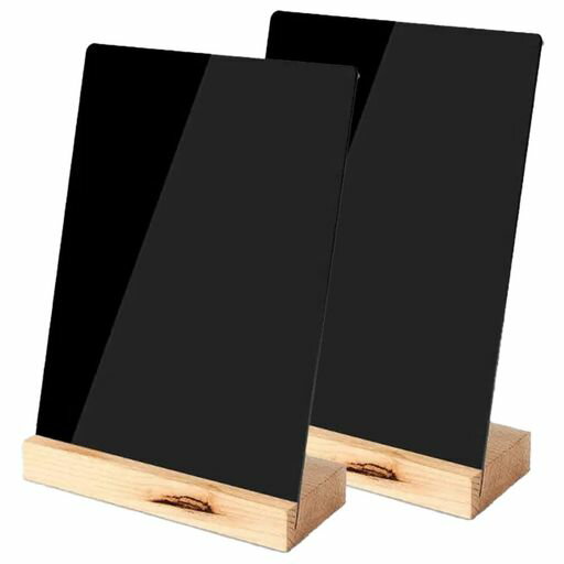 Blackboards - ミニ黒板卓上20*15cmA52個入り黒板スタンドメニューボード掲示板伝言板卓上メニューボード家庭用ボードメニューボード