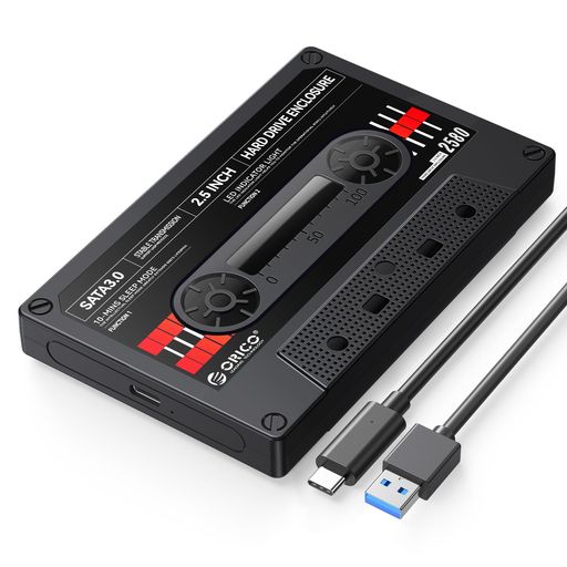 ORICO 2.5インチ HDD ケース USB C 3.2 Gen 1-SATA III コンピュータ HDD ケース 7/9.5mm HDD SSD 対応 ポータブル 外付けハードディスク ケース 最大6TB PS4 Samsung WD