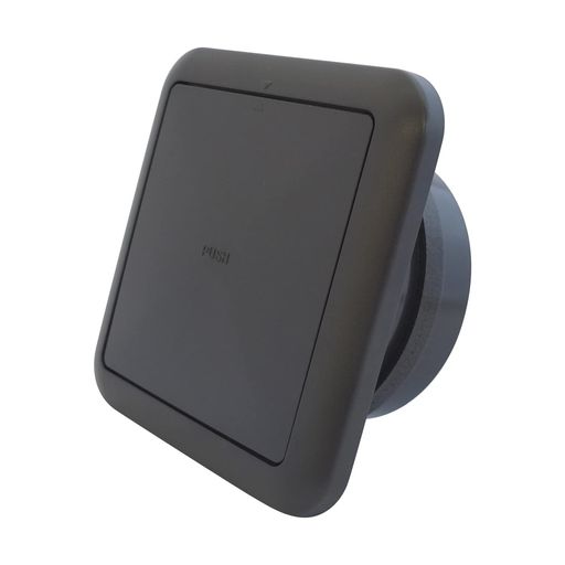 シックなインテリアに映えるマットブラック色 ●花粉やホコリの侵入を防ぐフィルター付き。●プッシュ操作で3段階給気量調整可能。●フタは着脱可能でお手入れもカンタン。 ●本体材質:ABS樹脂。●付属品:ボード取付用ビス、壁パッキン。 フィルターは定期的に水洗いしていただき、6ヵ月程度を目安に交換してください。