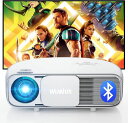 WIMIUS S4プロジェクター 高輝度15000ルーメン 5G&2.4GBLUETOOTH 4K対応 1080PフルHD ホームシアター ズーム機能 天井 小...