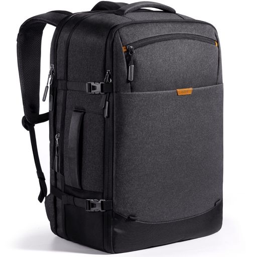 INATECK 38.5-46.2Lトラベルバックパック 拡張可能 機内持ち込み手荷物 ハンドラゲッジ トロリーストラップ付き 最大17.3インチラップトップ収納可能 盗難防止 撥水加工 耐衝撃 通勤 出張 通学 男女兼用