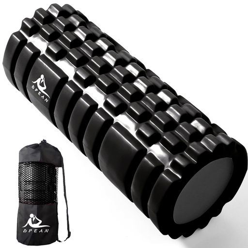 フォームローラー【中実割れない】DPEAN筋膜リリースグリッドソリッドコア割れない3種類凹凸の設計ヨガ..