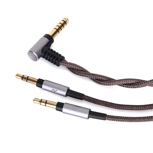 6N単結晶銅 MDR-Z7 MDR-Z1R 対応リケーブル 4.4mmバランス(5極)左右二重線矢印3.5m...
