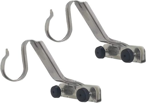 ワタナベ工業 すだれ掛け 丸竹さん用ステンレススダレハンガー MH-20 ブラウン 小