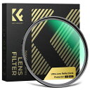 K&FConcept55mm超低反射&強化UVフィルターレンズフィルター超低反射0.1%強化ガラス9H高硬度撥水防汚キズ防止高透過率両面28層コーティングレンズ...