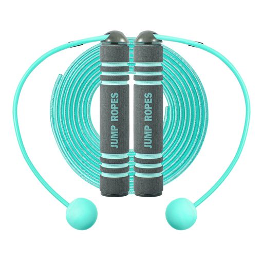 Sonsyaなわとびトレーニング用フィットネス消費カロリー縄跳びジャンプロープ、トレーニングコードレスジャンプロープフィットネス、泡のハンドル、調節可能なコードレスジャンプロー…