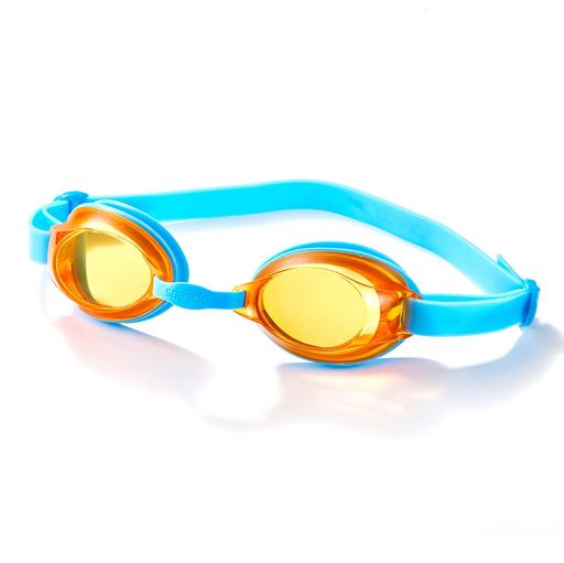 Speedo(スピード)スイミングゴーグルJetJunior小学生から中学生のジュニア用ユニセックスSEB02210ブルー/オレンジFree