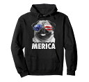 Pug4thofJulyMericaメンズレディースアメリカ国旗サングラスパーカー