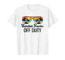 代用品先生オフデューティーサングラスビーチサンセットバケーションTシャツ