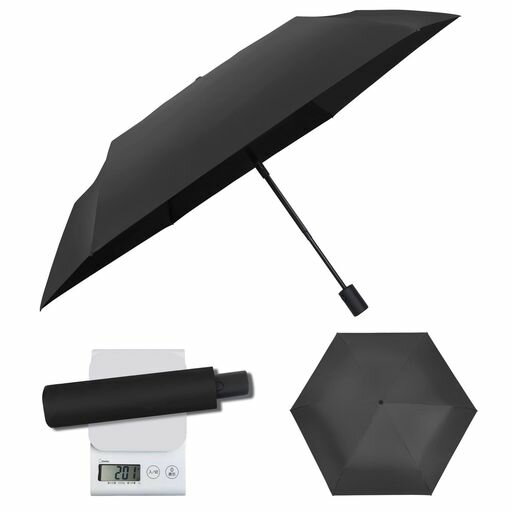折り畳み日傘軽量202g安全式自動開閉晴雨兼用傘99.9%以上UVカット率100%遮光率30デニール高密超軽量遮..