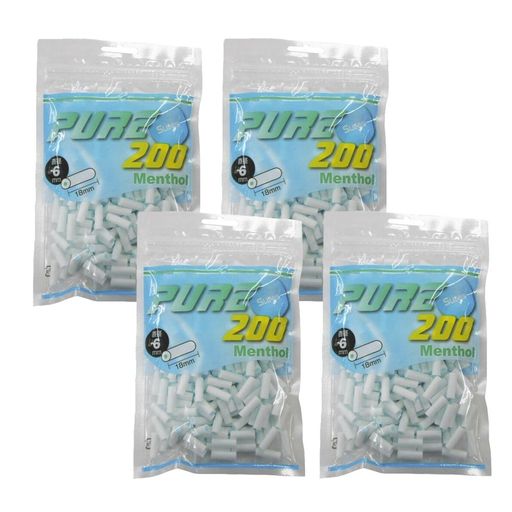 PUREピュアスリムメンソールフィルター200個入(4個セット) PUREピュアスリムメンソールフィルター200個入(4個セット)