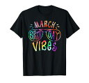 BornInMarchBirthdayVibes絞り染めサングラス誕生日Tシャツ