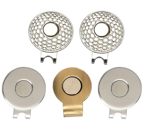 ゴルフマーカー台座マグネット式ハットクリップ台座のみマグネット付きゴルフボールマーカーグッズコンペ磁石磁気景品父の日敬老の日プレゼント5個セット3種類