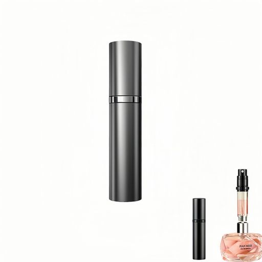 高級底部充填式香水分装ボトル旅行用携帯化粧品ボトル便携式スプレーボトル(ブラック5ml)