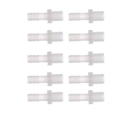 INFINAUTO プラスチックホースバーブフィッティング 5/16”バーブM12外部スレッドアダプターコネクターキットPPクリア 1セット