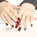24枚ネイルチップニュアンス・塗りかけネイル透け感シアーネイル
