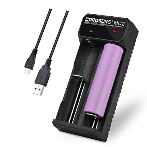 USB急速充電器最大2A18650~26650リチウムイオン充電池用