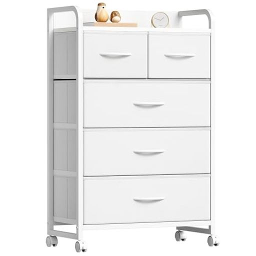 【注意】直射日光の当たる場所に収納棚を置くのは避けますとお勧めます。【すごい収納力】チェストの下二階の引き出しがより高くて、収納できる物がより多様化になります。アクセサリ、ファイル、おもちゃ、お菓子などから、バスタオル、冬着など大いものまで...