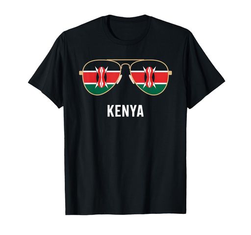 ケニア国旗サングラス Tシャツ