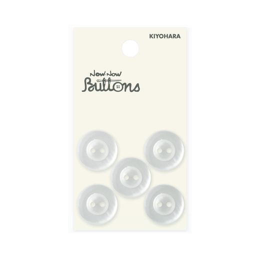 Button - KIYOHARAナウナウボタンパジャマボタンラウンド2つ穴5個入り直径18mmNWN1278