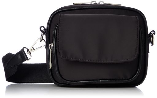 タテ13cmxヨコ17cmxマチ6cm ポケットの数:2(外側2/内側0) 重量:270g ショルダーストラップ付き(全長133cm) サブバッグ:タテ40cmxヨコ33cm/持ち手の全長:32cm/重量:30g 付属ポーチ:タテ11cmx...