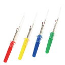 日本紐釦貿易(NIPPONCHUKO)ミニリッパー4色セット全長約65MMNI-02429-4手芸用品裁縫道具リッパー(3)