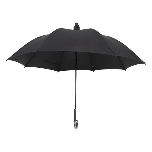 アンビープラス(Umbe+)無地スライドカバー付ジャンプ傘ブラック65cmASU28JP65