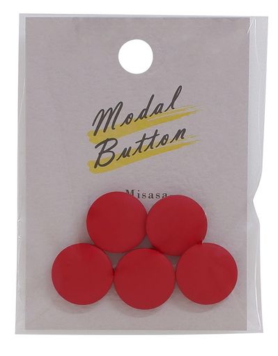 ミササマーブルボタンケシ15mm5個入COL.赤MB-31